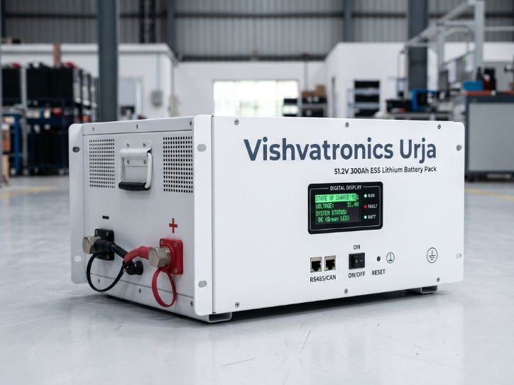 Vishvatronics Urja 51.2V 300AH ESS Lithium Battery Pack